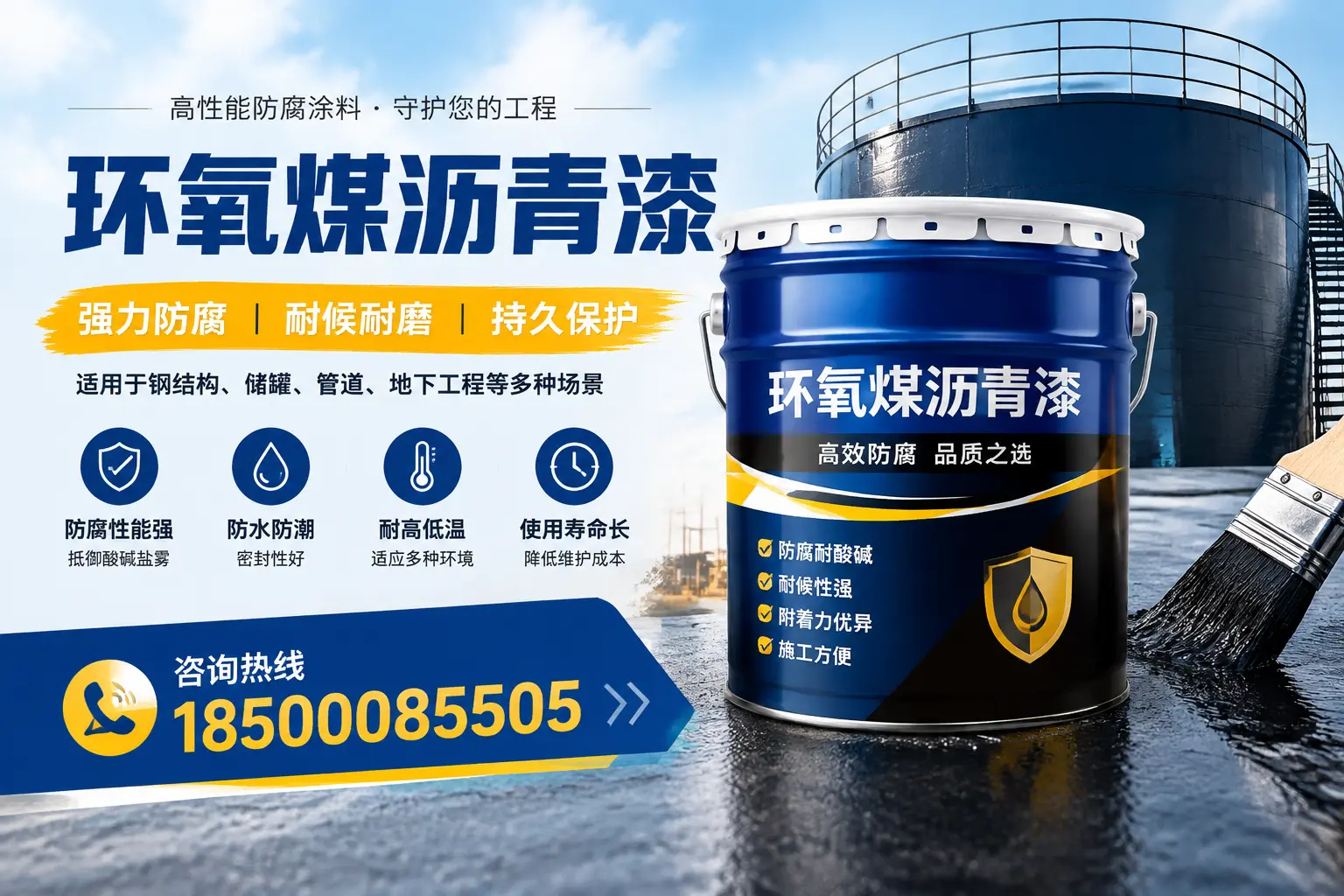 环氧煤沥青漆在工业中的应用，云浮企业的选择